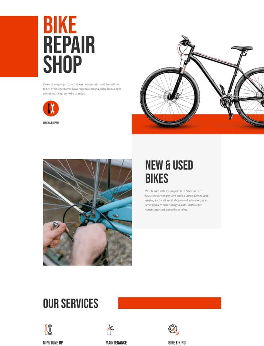 bike-repair-landing-page bike repair landing page Apex Digital Labs